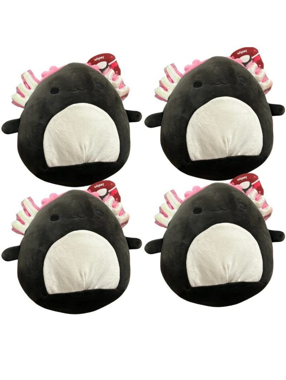 Squishmallows Jaelyn Axolotl Plush 8 Inch Kellytoy Stuffed Toy 4 Pack New